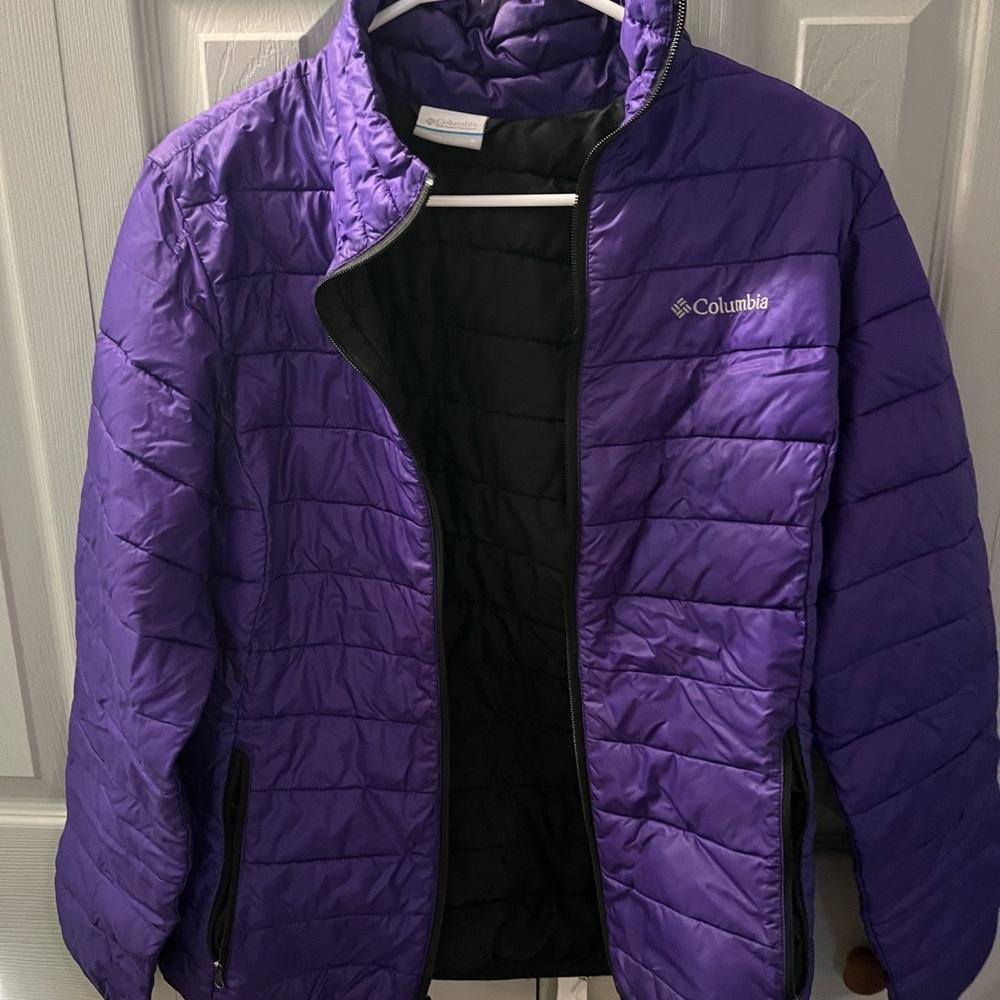 Columbia Purple Puffer Jacket
